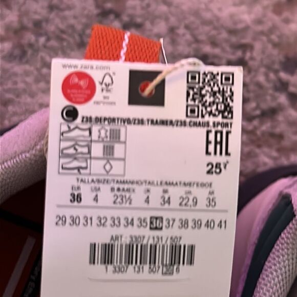 ZARA Kids | Gray | LEATHER SNEAKERS - Picture 7 of 10